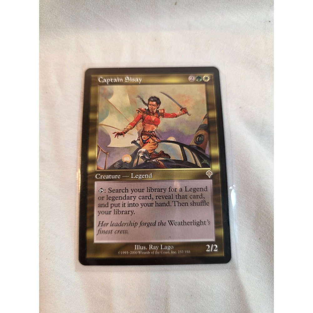 Magic The Gathering Captain Sisay Invasion 237/350 Rare MTG Card Ray Lago Art